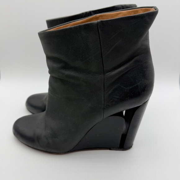 MAISON MARTIN MARGIELA WEDGE CUTOUT HEEL BOOTIES 41 - Picture 2 of 14